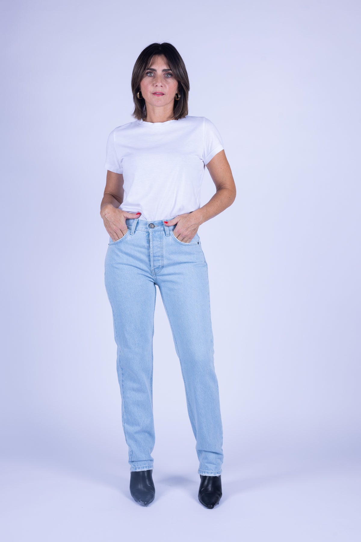 JEANS ICON STRAIGHT COUTURE DENIM CHIARO