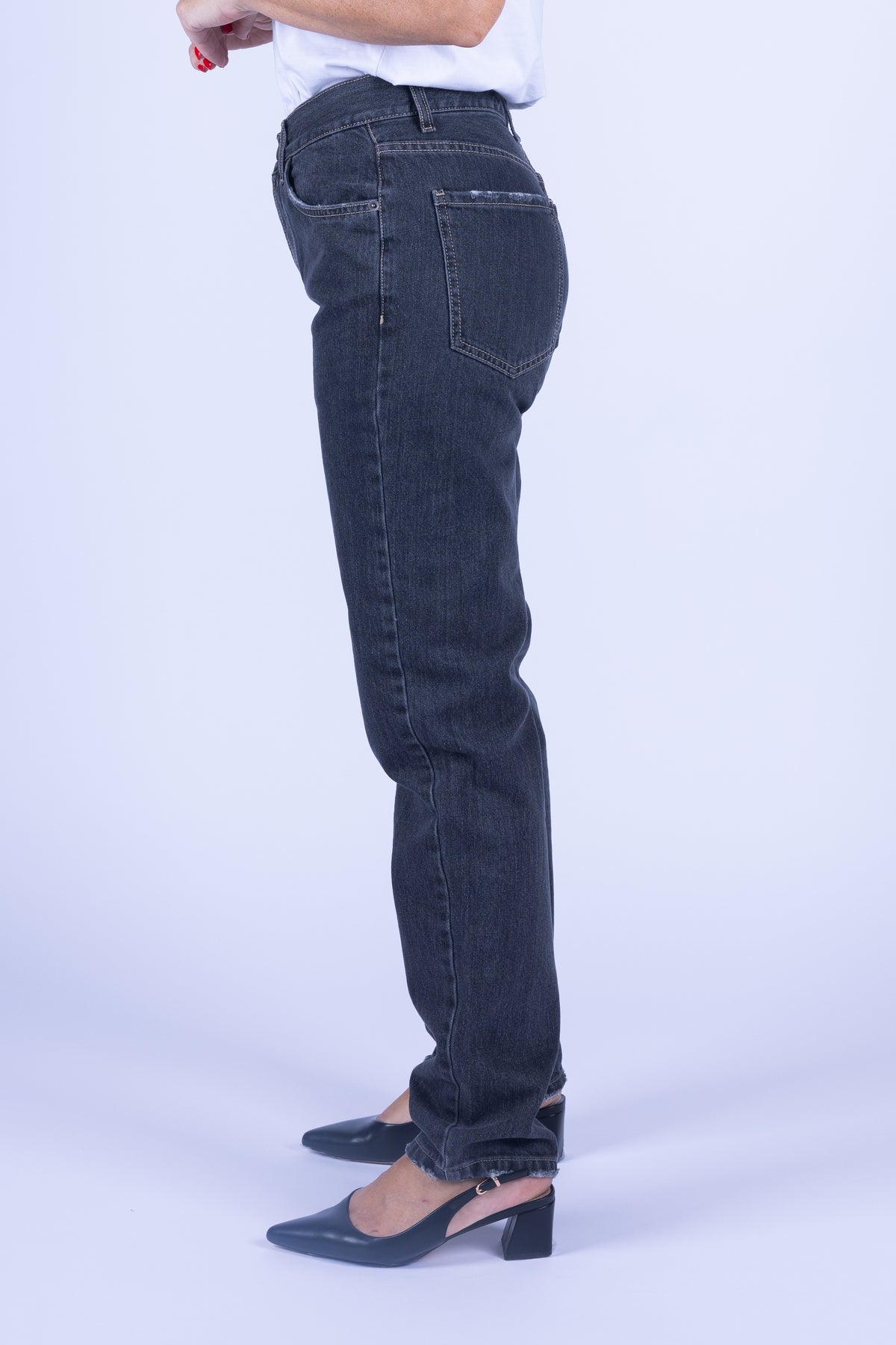 JEANS ICON STRAIGHT COUTURE NERO