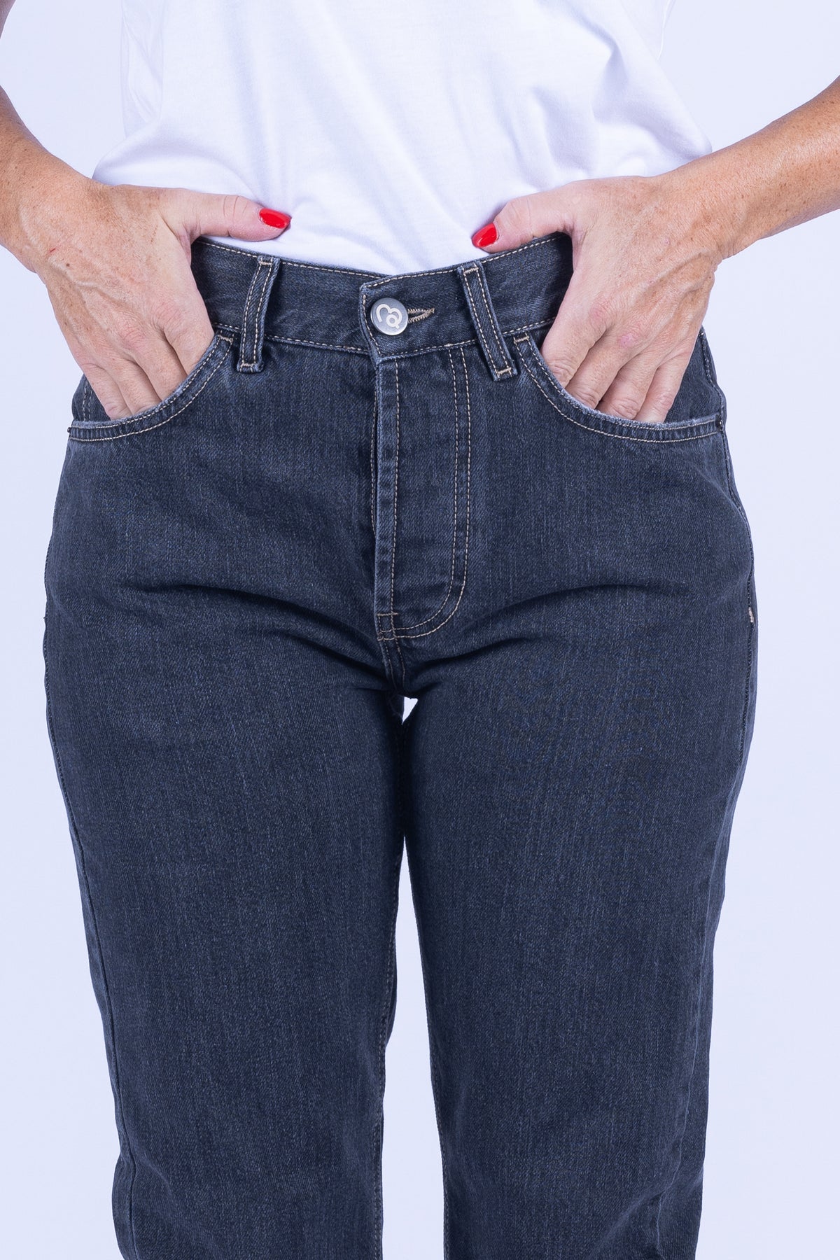 JEANS ICON STRAIGHT COUTURE NERO