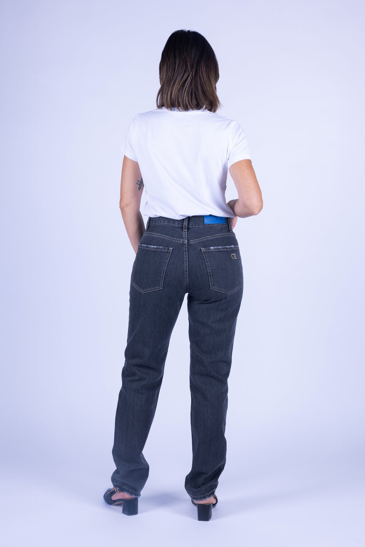 JEANS ICON STRAIGHT COUTURE NERO
