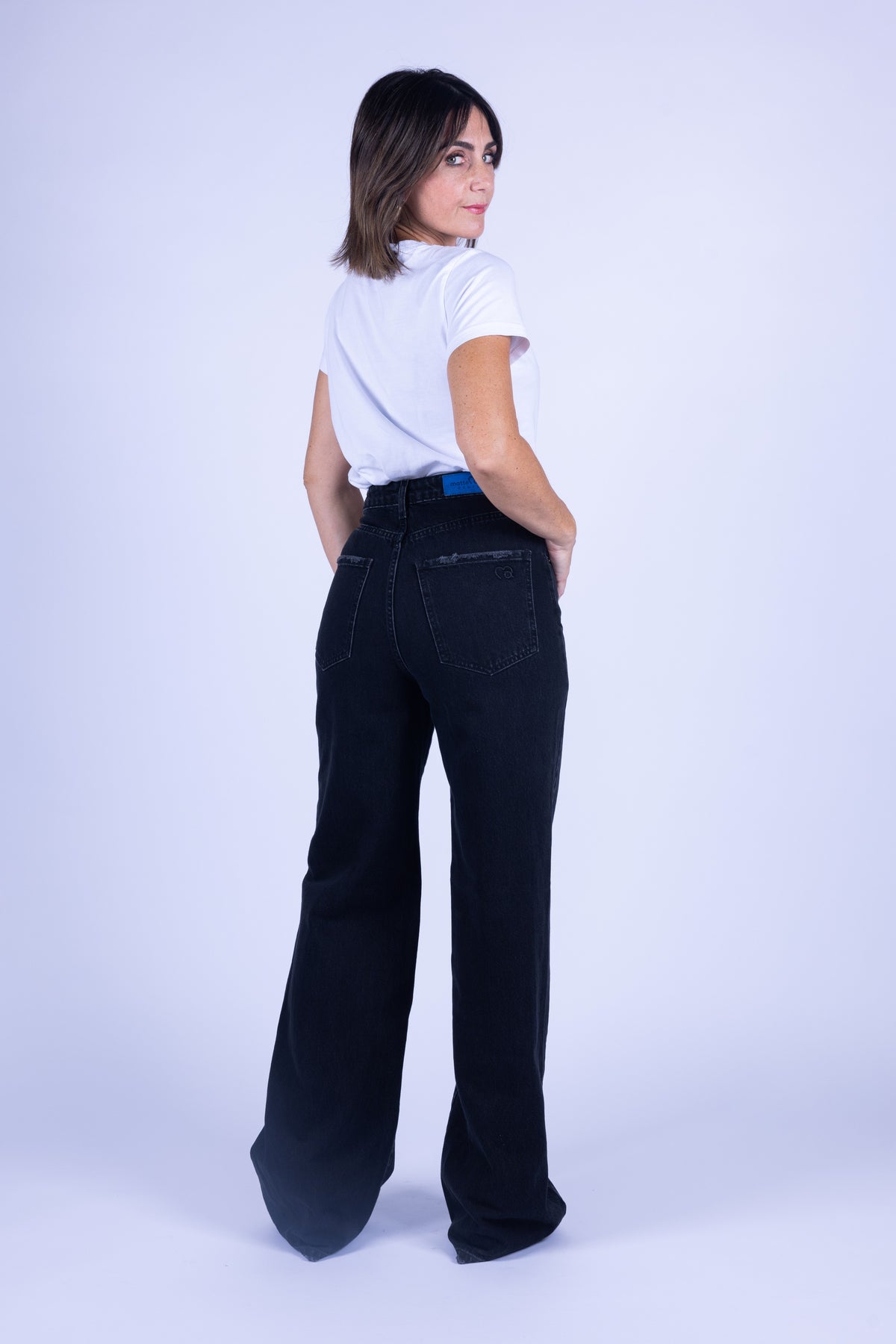 JEANS WIDE LEG COUTURE