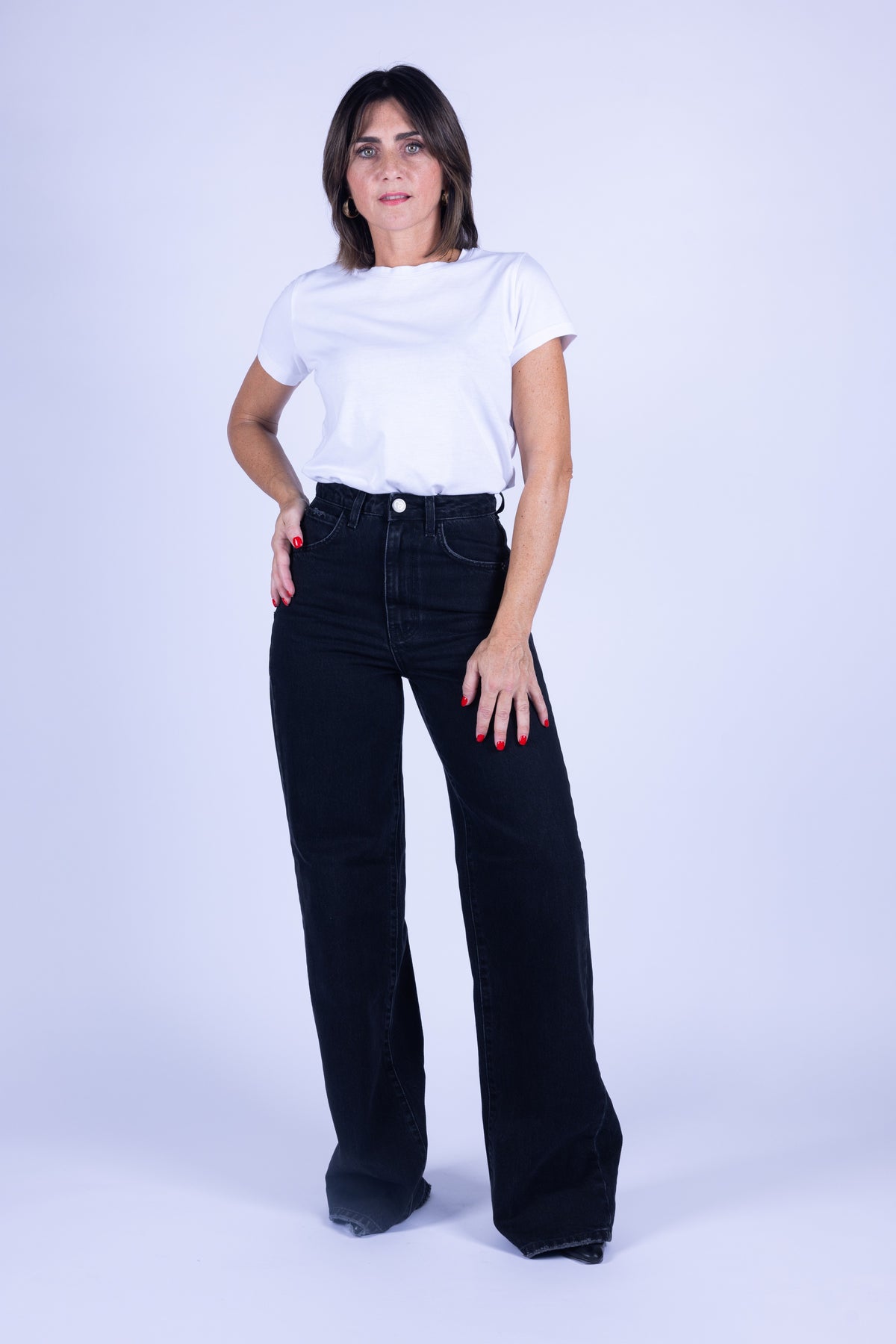 JEANS WIDE LEG COUTURE